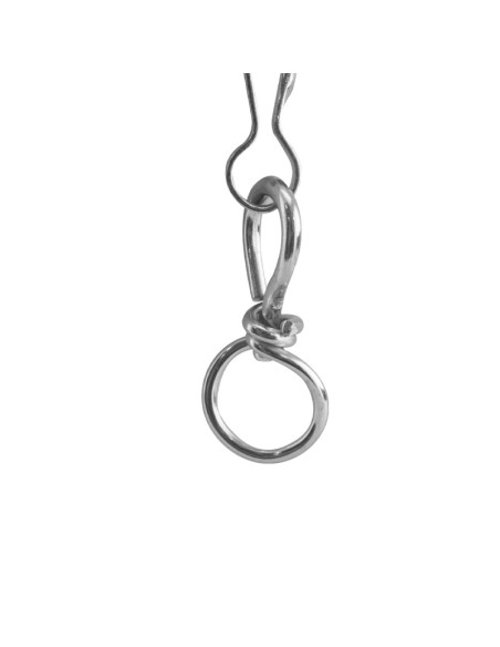 MOSQUETÓN TORNIQUETE NIQUELADO 10 UDS - 60MM