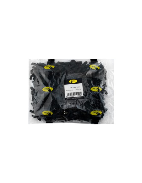 LLAVE TOTAL SIMPLE BOLSA 100 UDS - 18MM NEGRO
