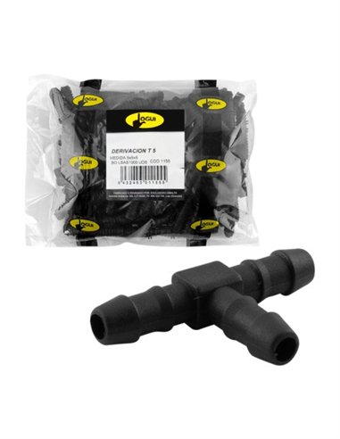 DERIVACIÓN CODO MICROTUBO "TE" BOLSA 1000 UDS - 5MM
