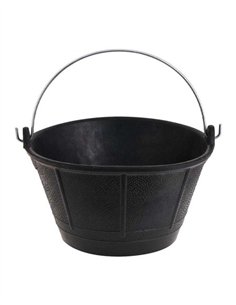 CUBO ITALIANO PLASTICO NEGRO 10L 2