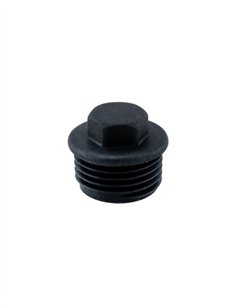TAPÓN MACHO HEXAGONAL (BOLSA 50 UDS) - 1/2" - NEGRO