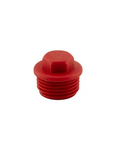 TAPÓN MACHO HEXAGONAL (BOLSA 50 UDS) - 1/2" - ROJO