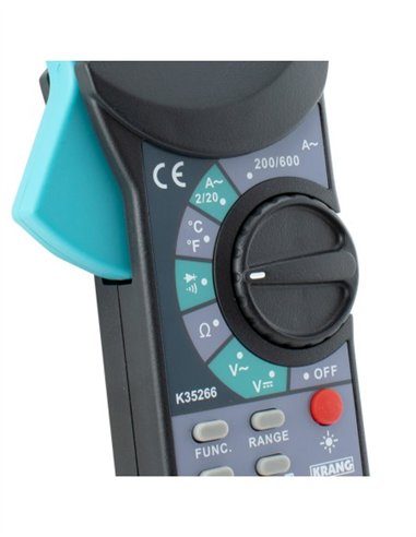 PINZA AMPERIMETRICA  C/TEMP CAT.II CON LUZ