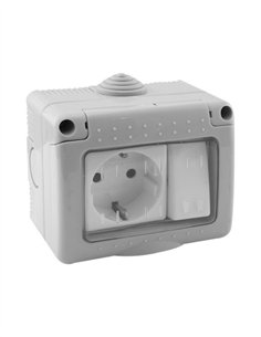 BASE SCHUCKO CON INTERRUPTOR