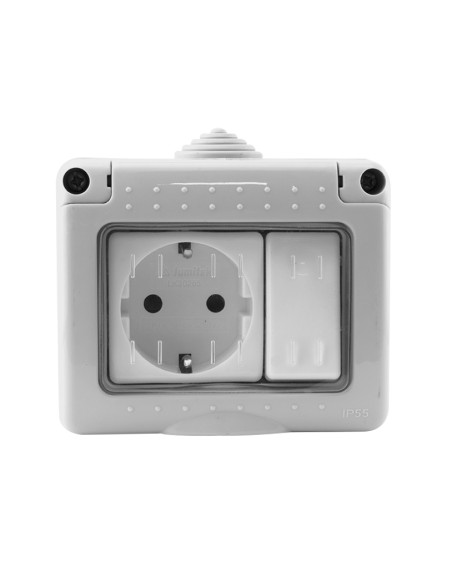 BASE SCHUCKO CON INTERRUPTOR
