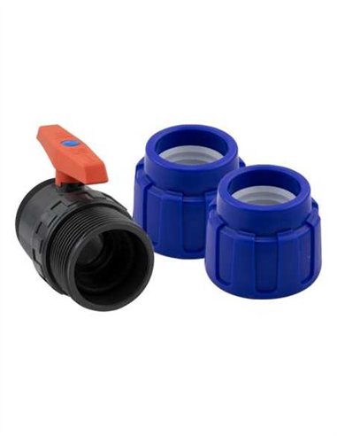 VÁLVULA PE-EPDM PARA PE(FITTING) X PE(FITTING) - 50X50MM