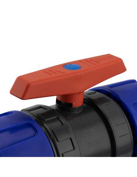 VÁLVULA PE-EPDM PARA PE(FITTING) X PE(FITTING) - 63X63MM