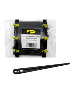 PIQUETA SUJECIÓN MICROTUBO BOLSA 100 UDS - 1 - 6MM