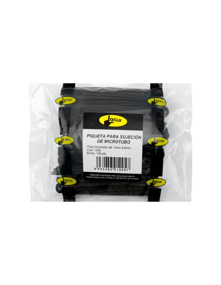 PIQUETA SUJECIÓN MICROTUBO BOLSA 100 UDS - 1 - 6MM