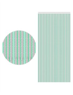 CORTINA TRANSPARENTE - VERDE - 0.90X2.10M