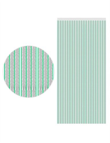 CORTINA TRANSPARENTE - VERDE - 0.90X2.10M