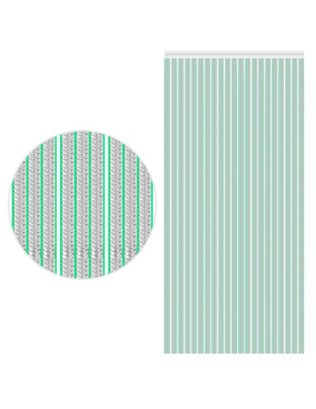 CORTINA TRANSPARENTE - VERDE - 0.90X2.10M
