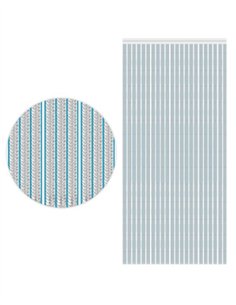 CORTINA TRANSPARENTE - AZUL - 0.90X2.10M