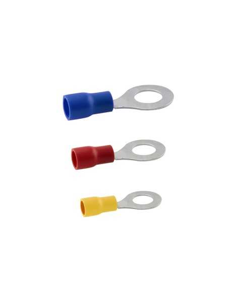 TERMINAL PRE-AISLADO REDONDO - 4.3MM - AZUL