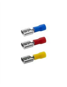 TERMINAL FASTON PRE-AISLADO HEMBRA - 1.5 / 6.3MM - ROJO