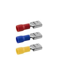 TERMINAL FASTON PRE-AISLADO HEMBRA - 6 / 6.3MM - AMARILLO 2
