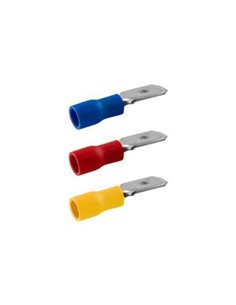 TERMINAL FASTON PRE-AISLADO MACHO - 2.5 / 6.3MM - AZUL