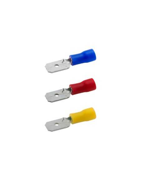 TERMINAL FASTON PRE-AISLADO MACHO - 6 / 6.3MM - AMARILLO