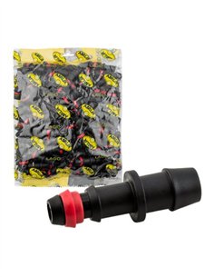 TOMA GRAN CAUDAL C/ANILLO SEGURIDAD  BOLSA 100 UDS - 12MM