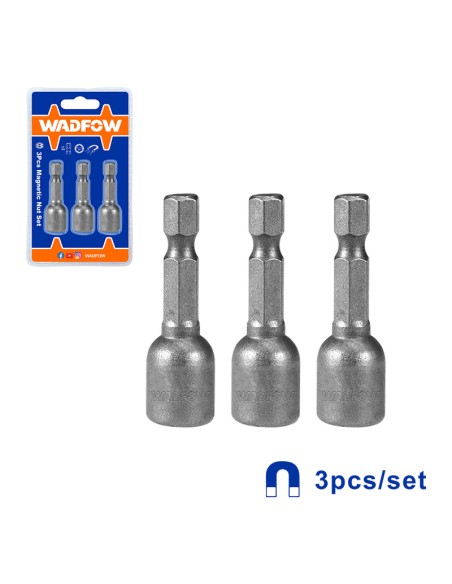 JUEGO 3 PIEZAS VASOS MAGNETICOS WADFOW - 8MM