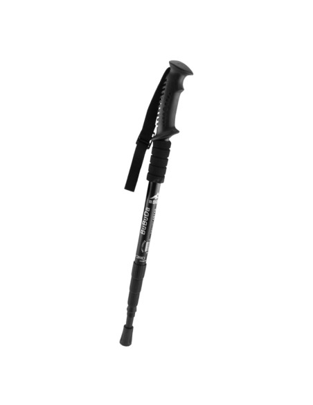 BASTON DE TREKKING 60-130CM MANGO RECTO - NEGRO