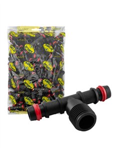 TE MACHO C/ANILLO SEGURIDAD BOLSA 100 UDS - 16MM - 1/2"