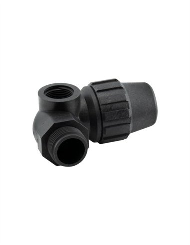 CODO FITTING MACHO 3 SALIDAS - 32MM - 1" - 3/4"