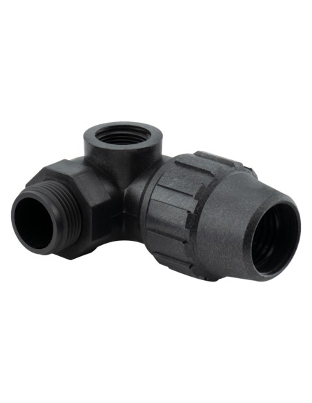 CODO FITTING MACHO 3 SALIDAS - 32MM - 1" - 3/4"