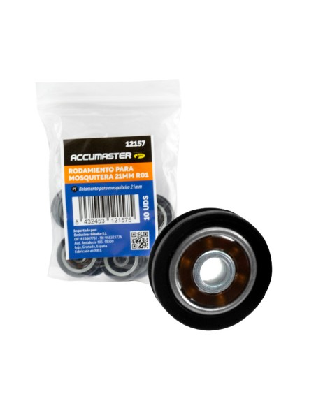 RODAMIENTO / RUEDA PARA MOSQUITERA 10 UDS - 21MM