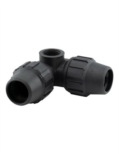 CODO FITTING  IGUAL 3 SALIDAS - 25MM - 25MM - 1/2"