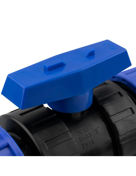 VÁLVULA CONEXIÓN PE(FITTING) X PE(FITTING) - 63MM