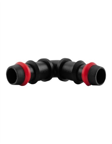 CODO C/ANILLO SEGURIDAD BOLSA 100 UDS - 20MM