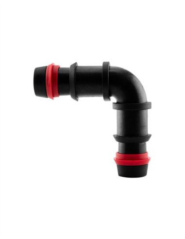 CODO C/ANILLO SEGURIDAD BOLSA 100 UDS - 20MM