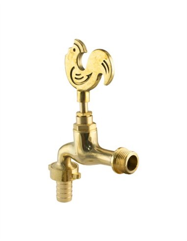 GRIFO DECORATIVO LATÓN MODELO GALLO