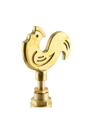 GRIFO DECORATIVO LATÓN MODELO GALLO