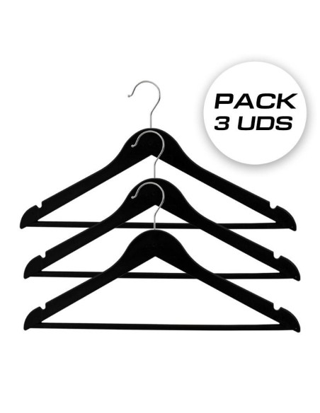 PERCHAS DE PLÁSTICO PACK 3UDS - BEIGE