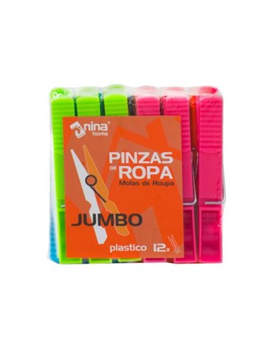 PACK 12 PINZAS COLORES