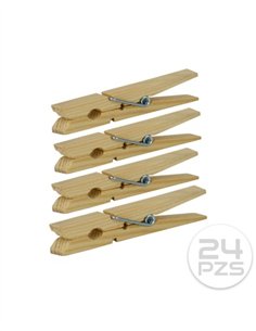 PACK 24 PINZAS DE MADERA PEQUEÑAS