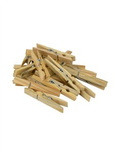 PACK 24 PINZAS DE MADERA PEQUEÑAS 2