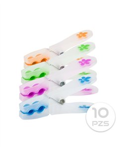 PACK 10 PINZAS DE SILICONA