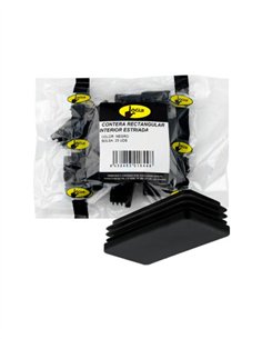 CONTERA INTERIOR RECTANGULAR NEGRO - 20X15MM - 50 UDS 2