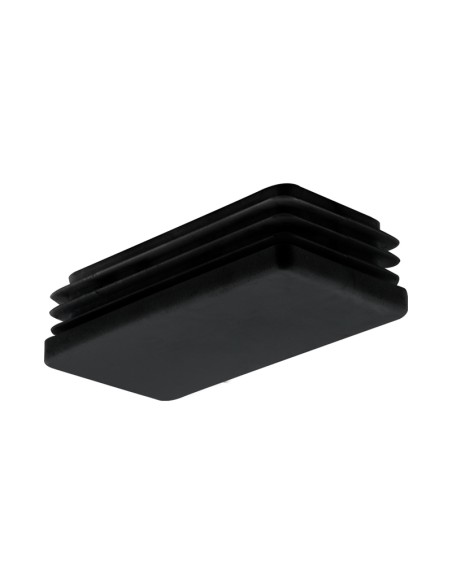 CONTERA INTERIOR RECTANGULAR NEGRO - 30X15MM - 25UDS