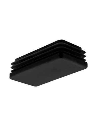 CONTERA INTERIOR RECTANGULAR NEGRO - 40X30MM - 25UDS