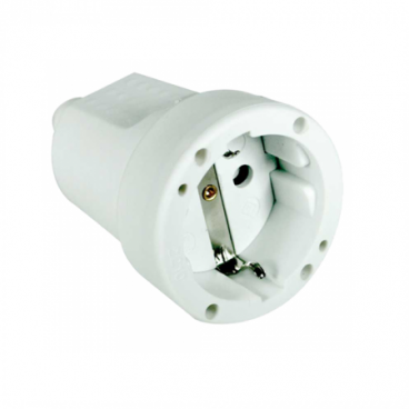 Base de ar de borracha branca 2P+TT 16A GSC 0200199