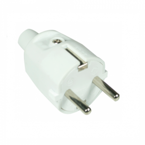 Clavija de goma blanca 2P+TT 16A GSC 0200198