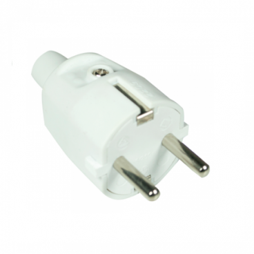 Clavija de goma blanca 2P+TT 16A GSC 0200198