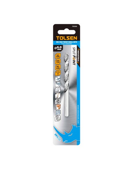 BROCA HSS M2 TOLSEN - 1.5X43MM - BLISTER 2PZS