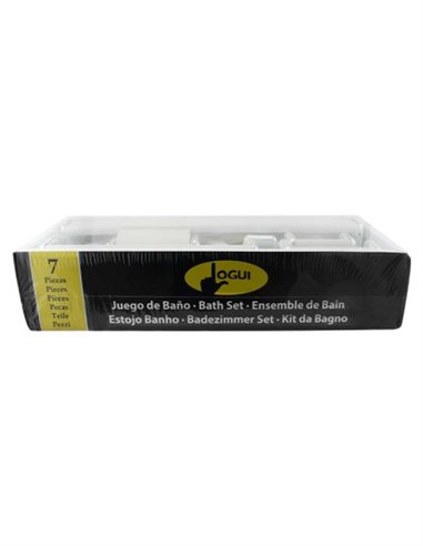 JUEGO DE BAÑO 7 PCS BLANCO