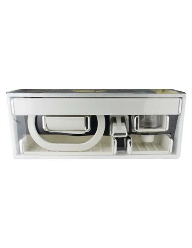 JUEGO DE BAÑO 7 PCS BLANCO