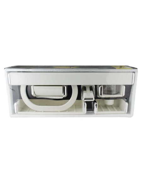 JUEGO DE BAÑO 7 PCS BLANCO